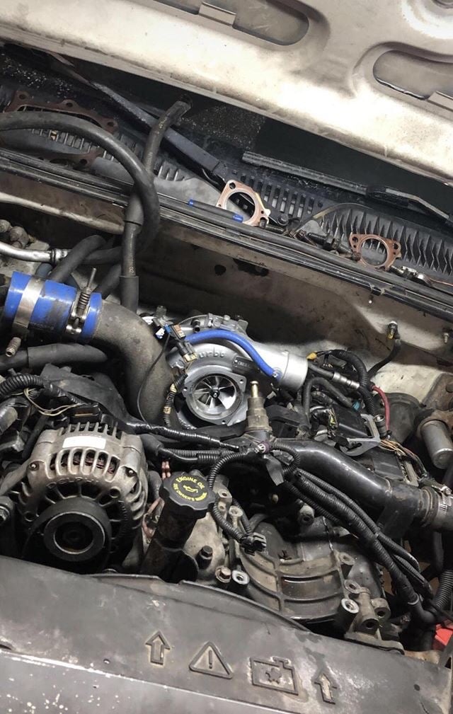 LB7 Turbo In Truck Shop Work